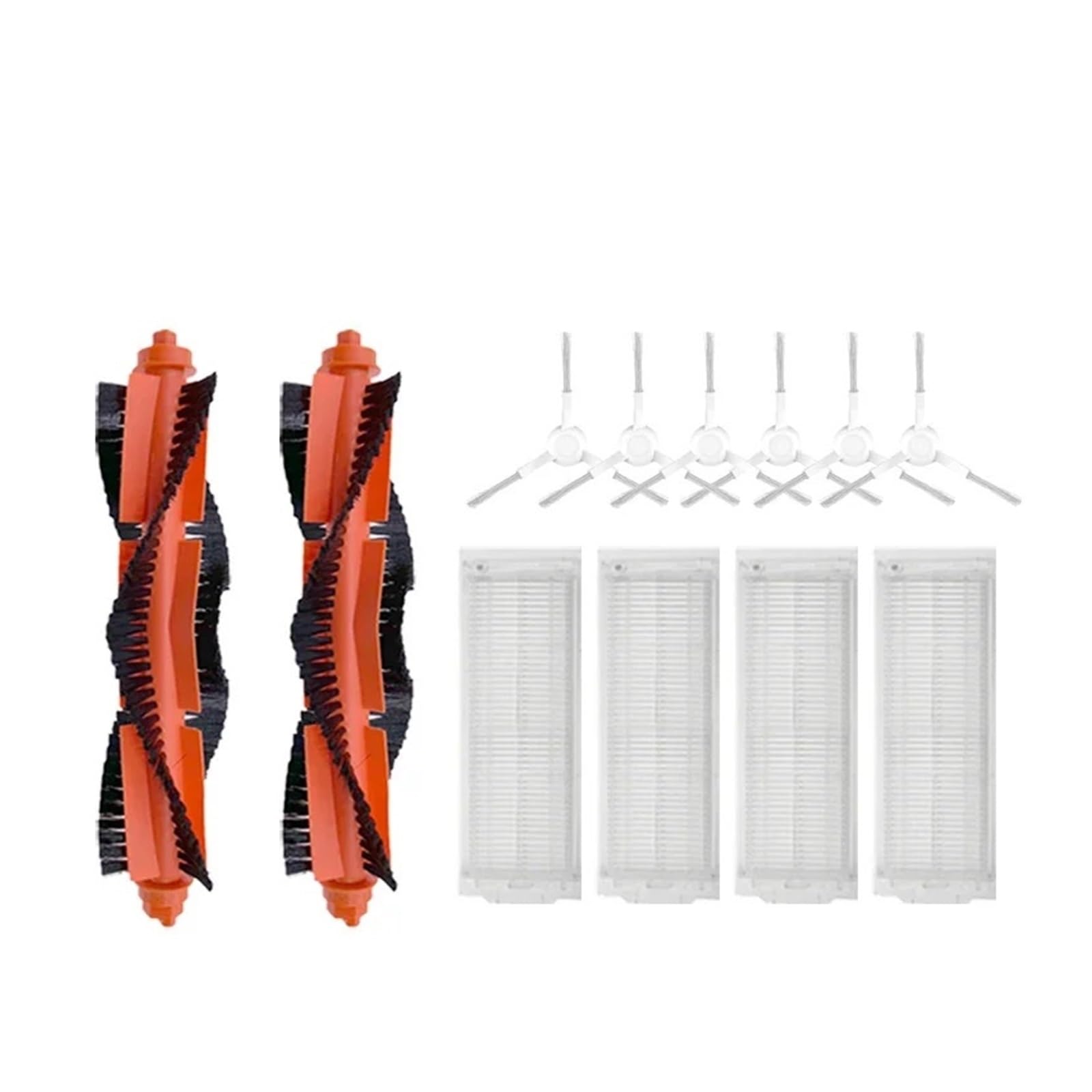 PORRSYDCD Main Side Brush Hepa Filter Mop Part，Compatible With Mijia Mi Robot Vacuum-Mop Pro STYTJ02YM 2S / 3C，Compatible With Conga 3490(12pcs.)