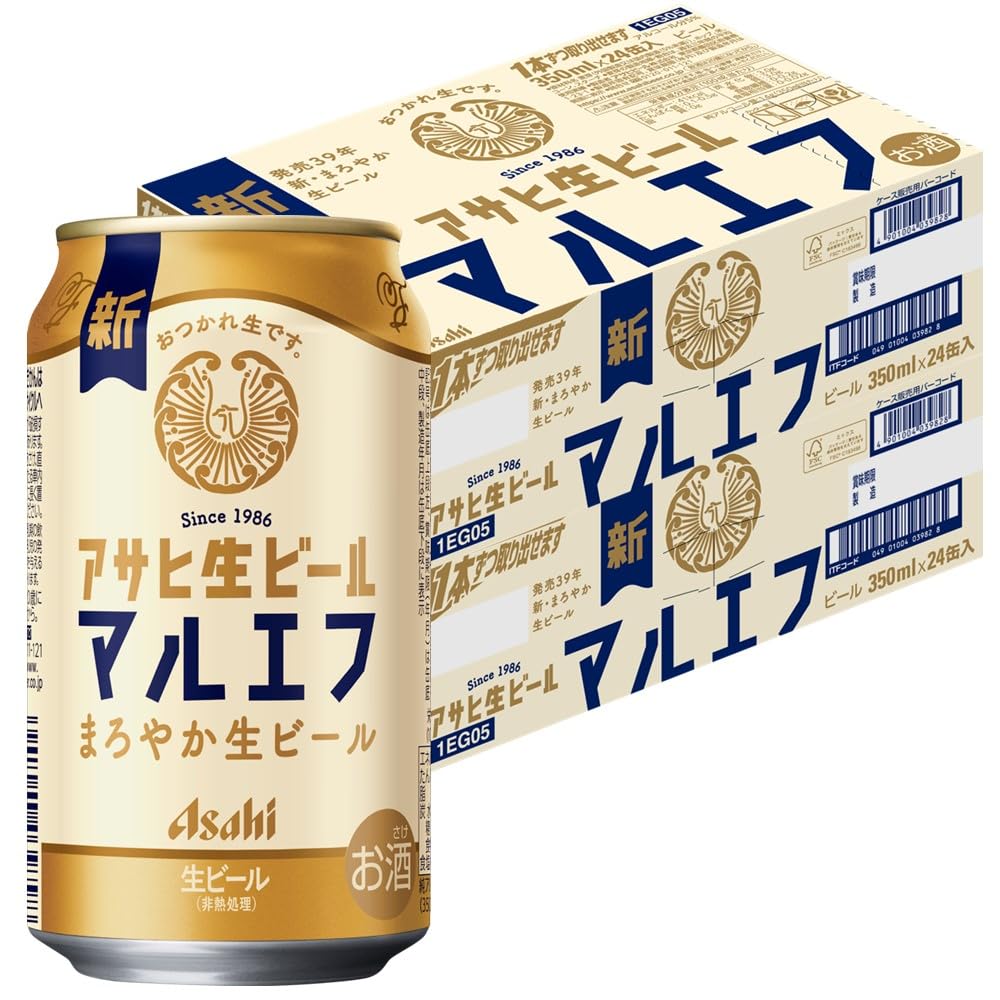 Amazon.co.jp: アサヒ生ビール（マルエフ） 【飲食店で愛され続けた