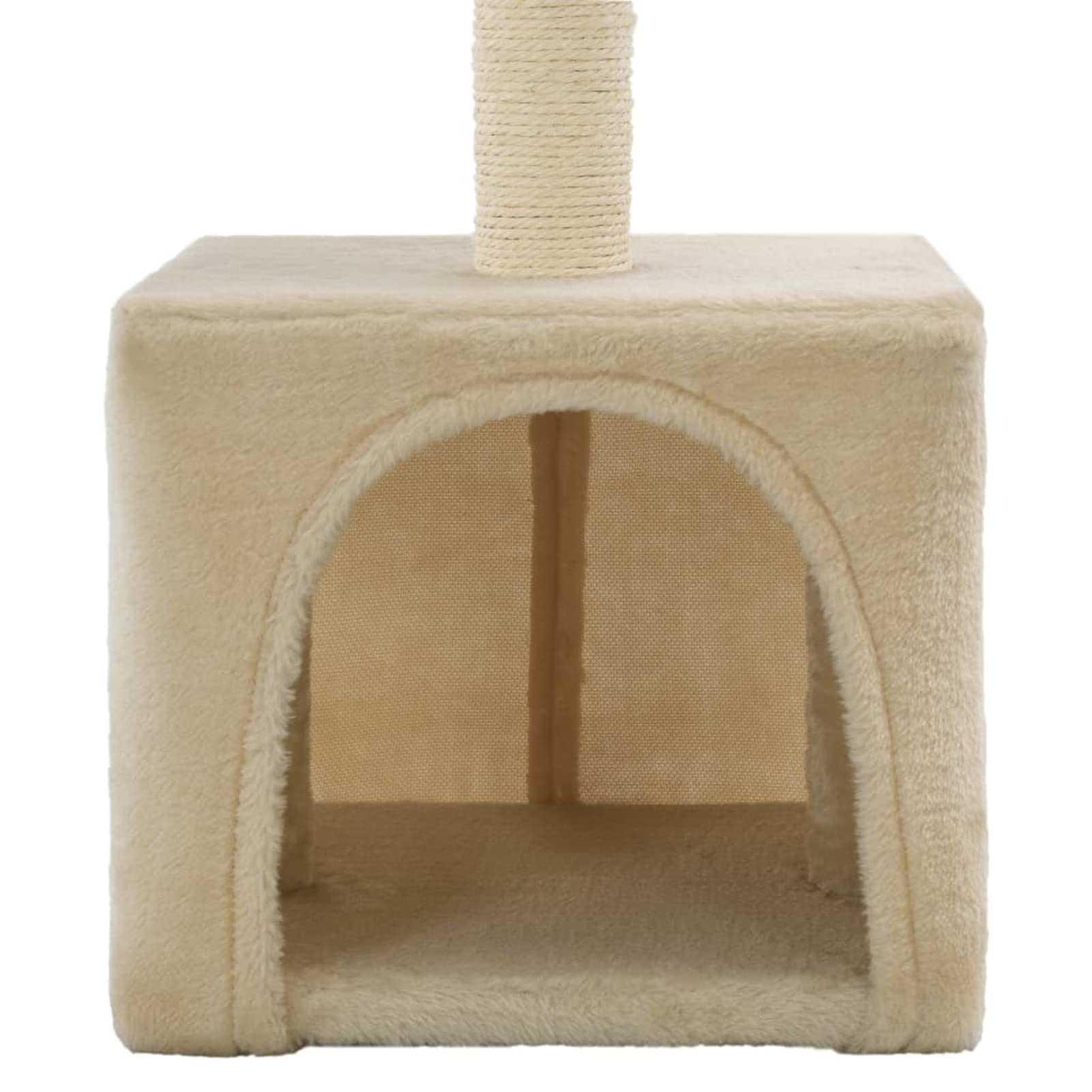 ShGaxin Skrobaczka dla kota z sizalowym słupkiem, drzewkiem dla kotów, akcesoria dla kotów, rozrusznik dla kotów, drapak dla kotów, 55 cm beżowy