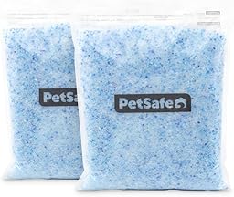 PetSafe ScoopFree Premium Blue Crystal Litter, Superior Odor Control - Low Tracking for Less Mess - Lasts Up to 1 Month (2 Pack of 4.3 Lb Bag)