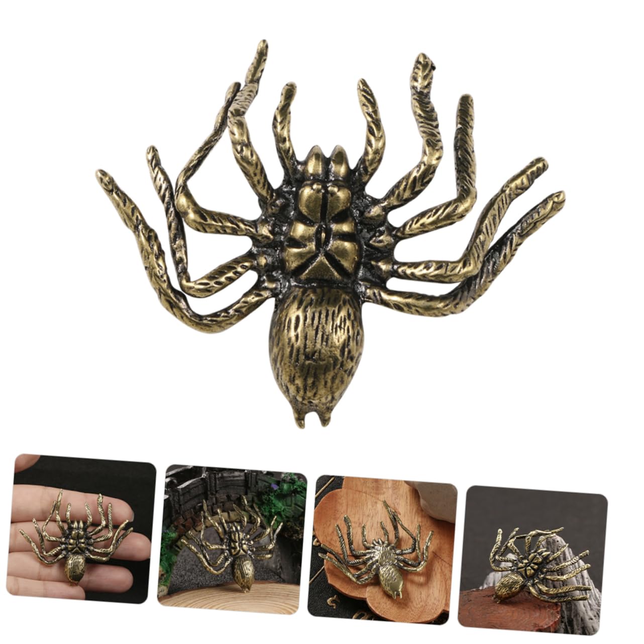 Amazon.co.jp: CAXUSD 真鍮製クモの装飾品 精巧なデザインの卓上