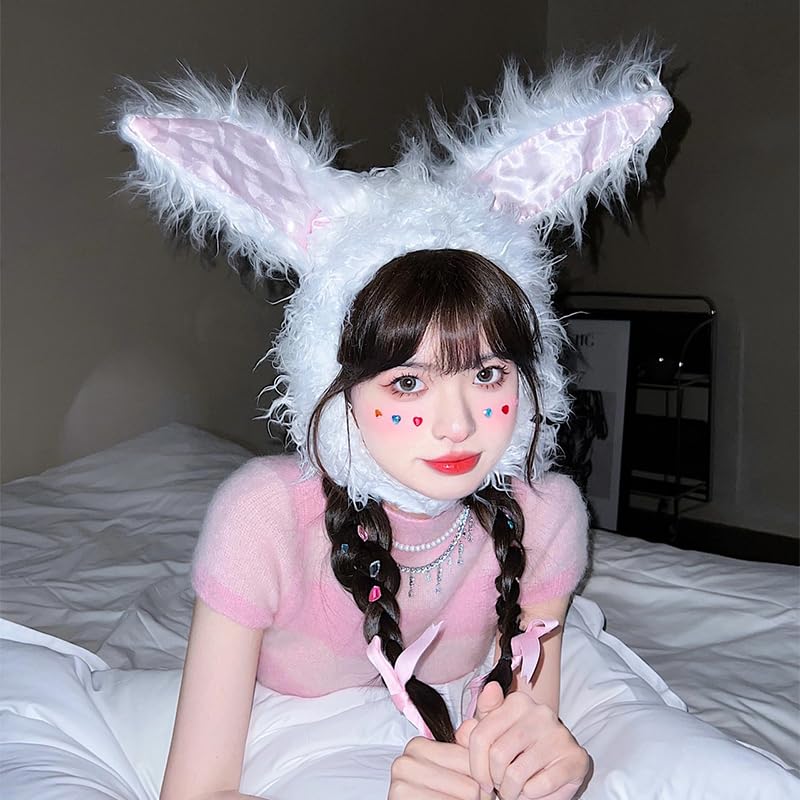 Amazon.co.jp: うさぎ かぶりもの 兎 被り物 ふわふわ うさぎ コスプレ