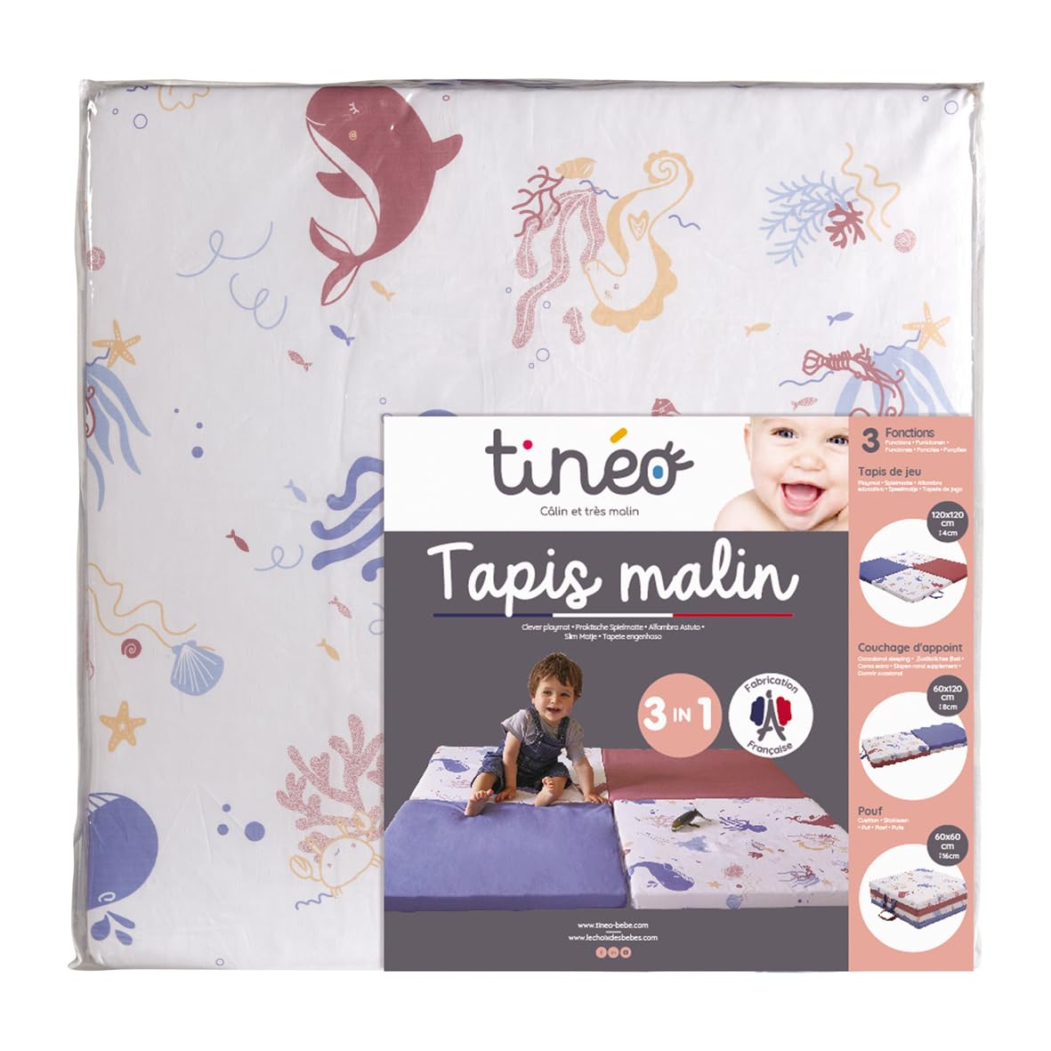 Matelas tapis malin trésors de l'océan - Tinéo