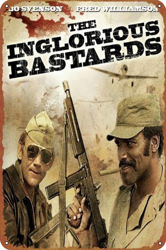 Quel maledetto treno blindato Tin Logo Vintage Art Poster Wall Decoration Home Door Garden Bar Cafe Office Restaurant Shop Club Logo Gift 12 X 8