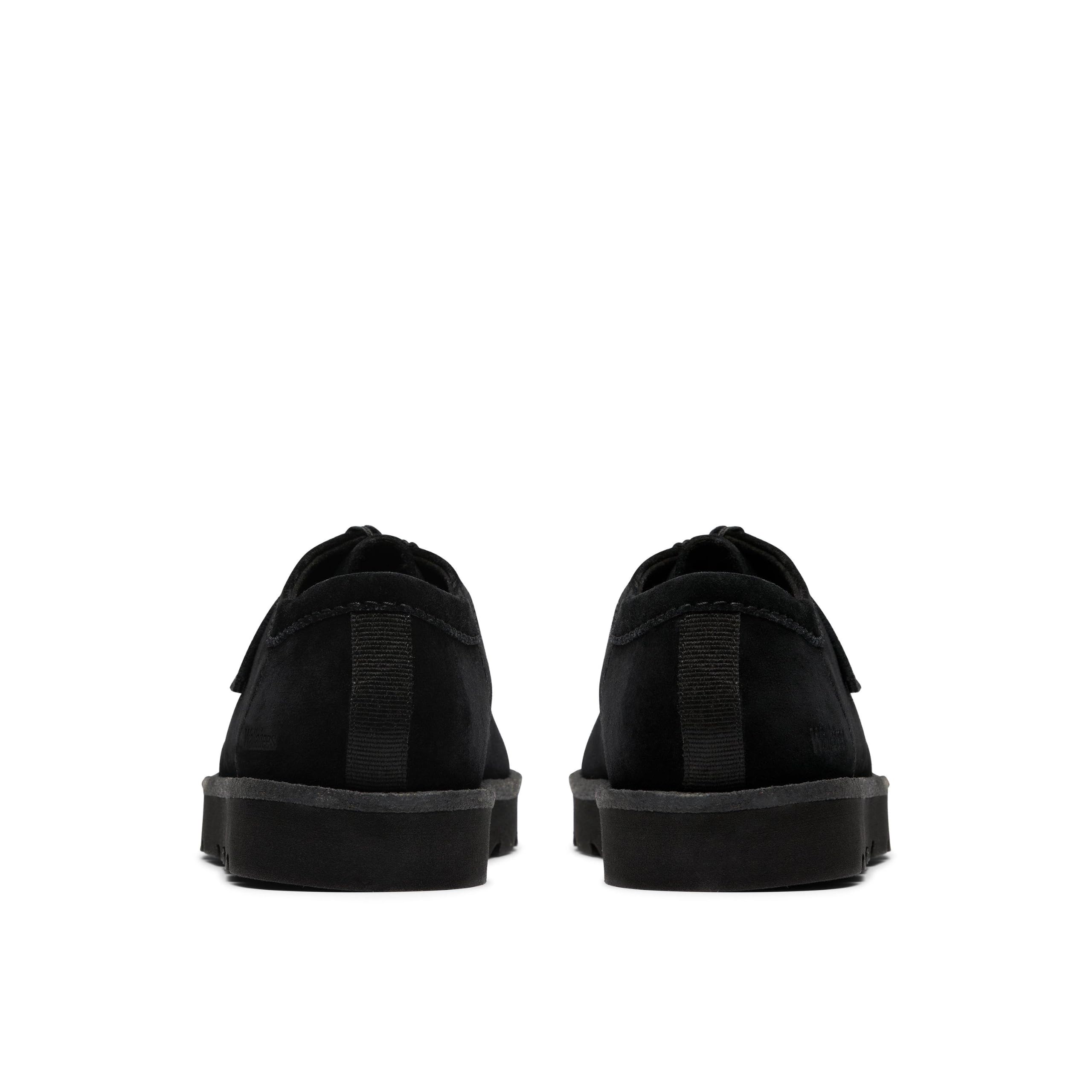 Clarks Męskie Meare Walla Czarny Zamsz