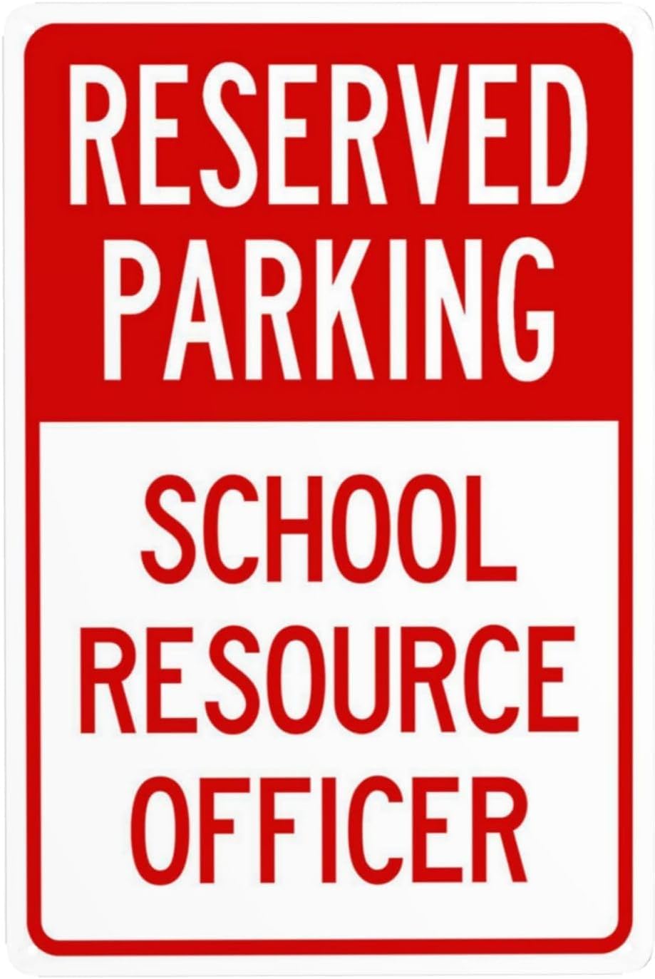 School Resource Officer Rust Free Aluminum Sign - Security Warning Decor with Pre-Drilled Holes for School Lobby, Campus - 16x12 Inch​