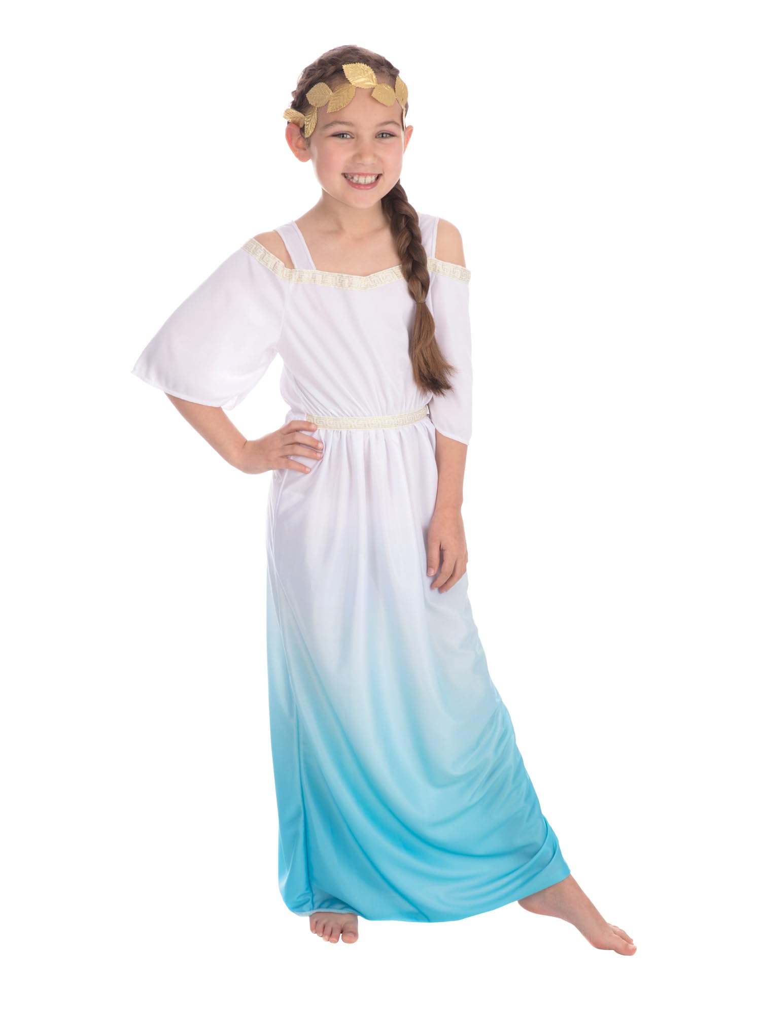 Bristol Novelty CC932X Roman Goddess Costume Child Fancy Dress, Multicolour, 146-158 cm (Size XL) Halloween
