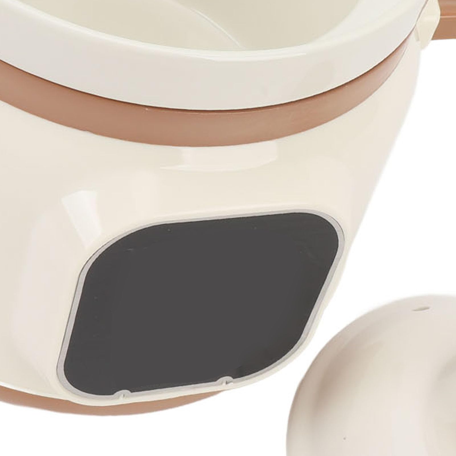 Olla de Cerámica Eléctrica de Cocción Lenta, Olla Arrocera Multifunción Automática, Reserva de 24 Horas, Olla de Guisado Multiusos de 235 W para Cocina (Enchufe de la UE)