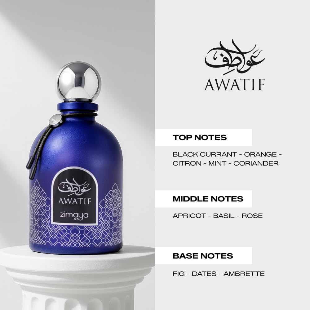 Zimaya Awatif Pour Homme Eau de Parfum, 100ML : Amazon.ae: Beauty