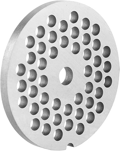 Placa para picar carne #7, placa de acero inoxidable de 2-3/8 pulgadas para picadora de carne, discos para picar carne para mezclador de cocina y