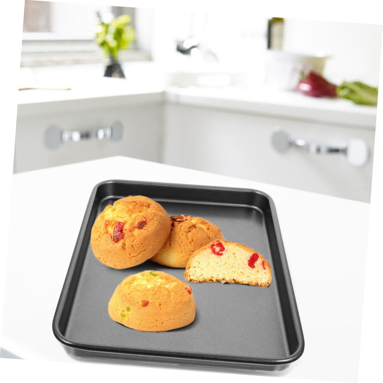 2pièces Plaque de Cuisson Rectangulaire Plaque de Cuisson Ménager Multifonction Ustensile de Cuisine