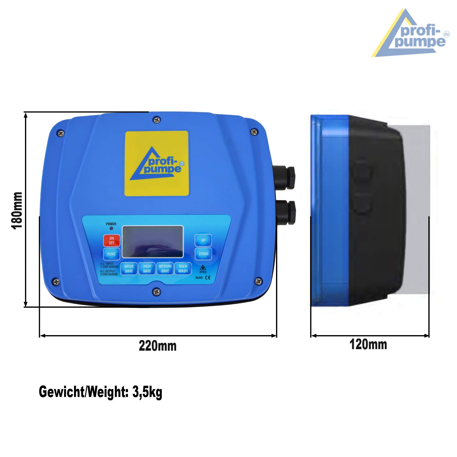 CONTROL BOMBA PISCINA INVERTER -1.5KW PRESOSTATO cableado Presostato Controlador automático Flujostato Presostato bomba para bomba de piscina
