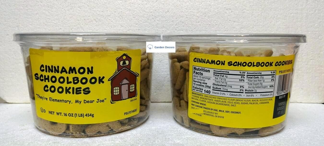 Amazon.com: Trader Joe Cinnamon Schoolbook Cookies 16oz 454g (Two