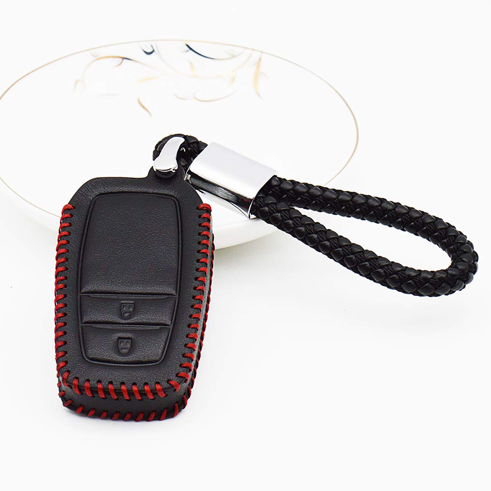 ASDHZASXC Car key case,For Toyota High lander Land Cruiser Riez RAV4 Camry Crolla Crown Prado Car Key Cover with Braid Woven Rope Key Ring