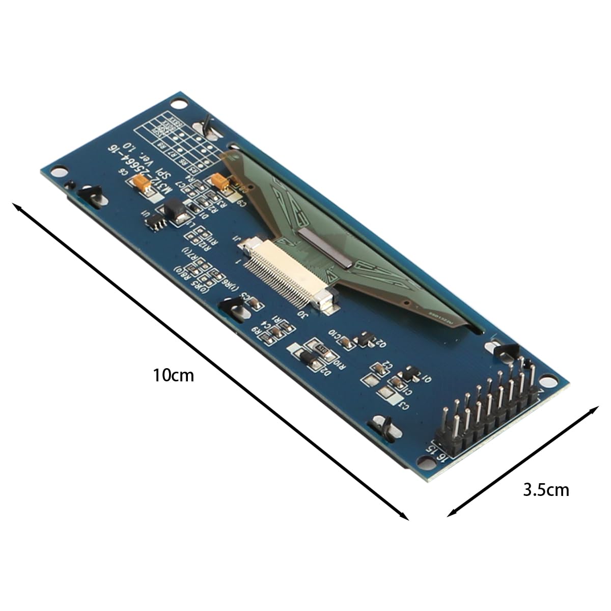 Sarini Module d'affichage LCD SSD1322 de 3,12 Pouces pour projets, systèmes intégrés, Applications de Bricolage