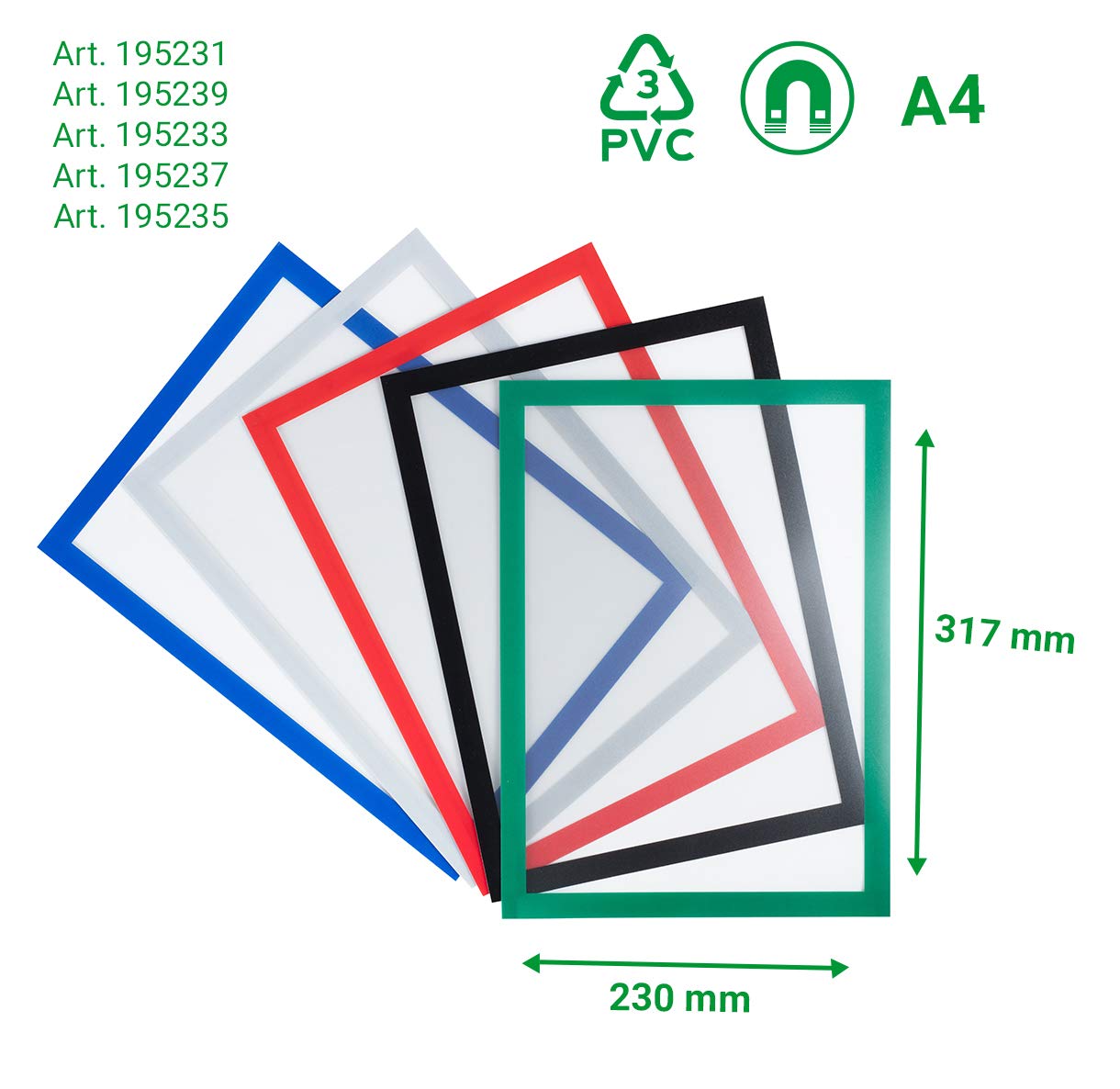 Tarifold Magneto PRO 10 Cornice magnetica A4 rosso 10 unità