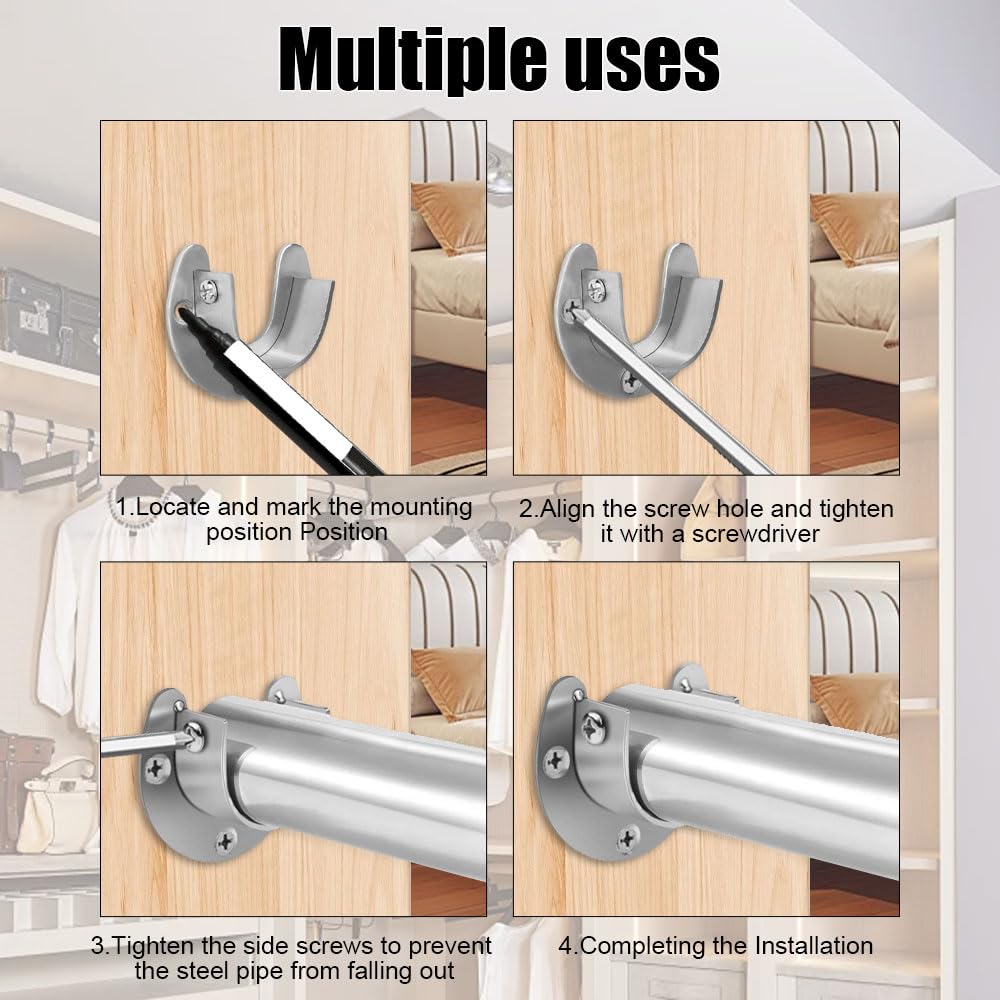 AZWOOD Flange Rod Holder - Image 4