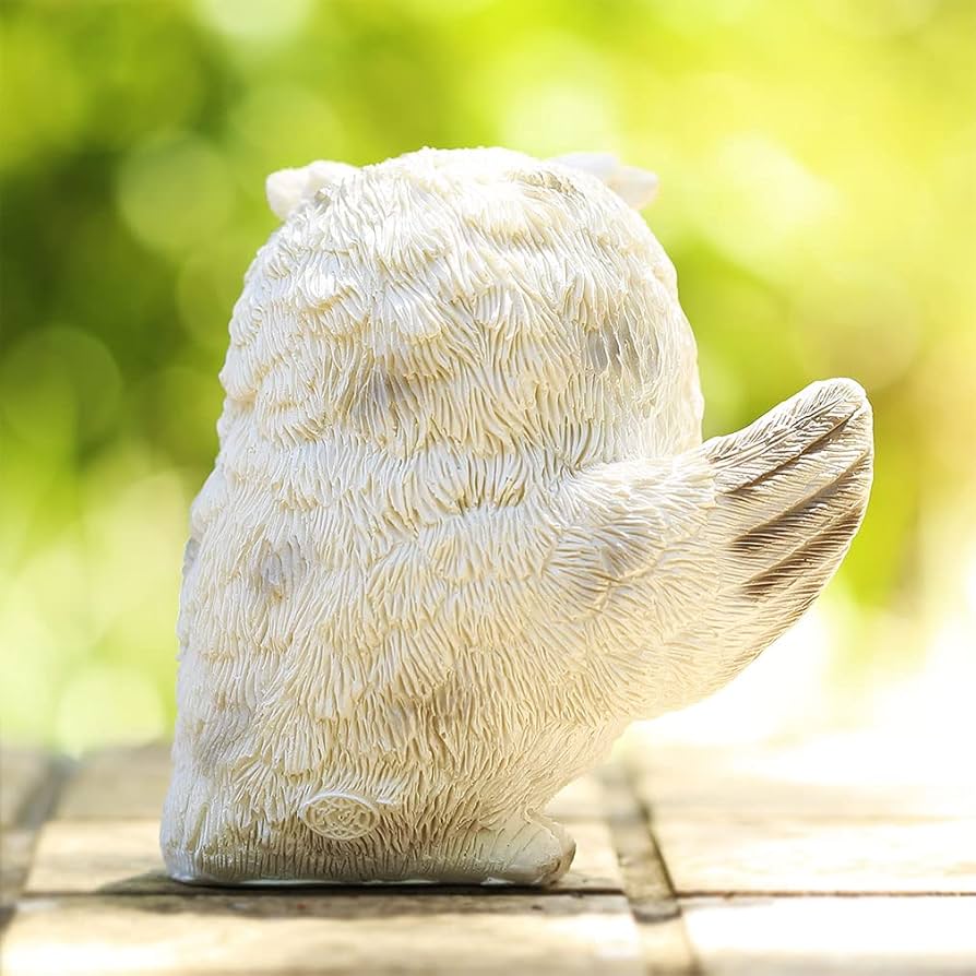 Amazon.co.jp: [デバリエ] mo03 みみずくの置物 ミミズク レジン製