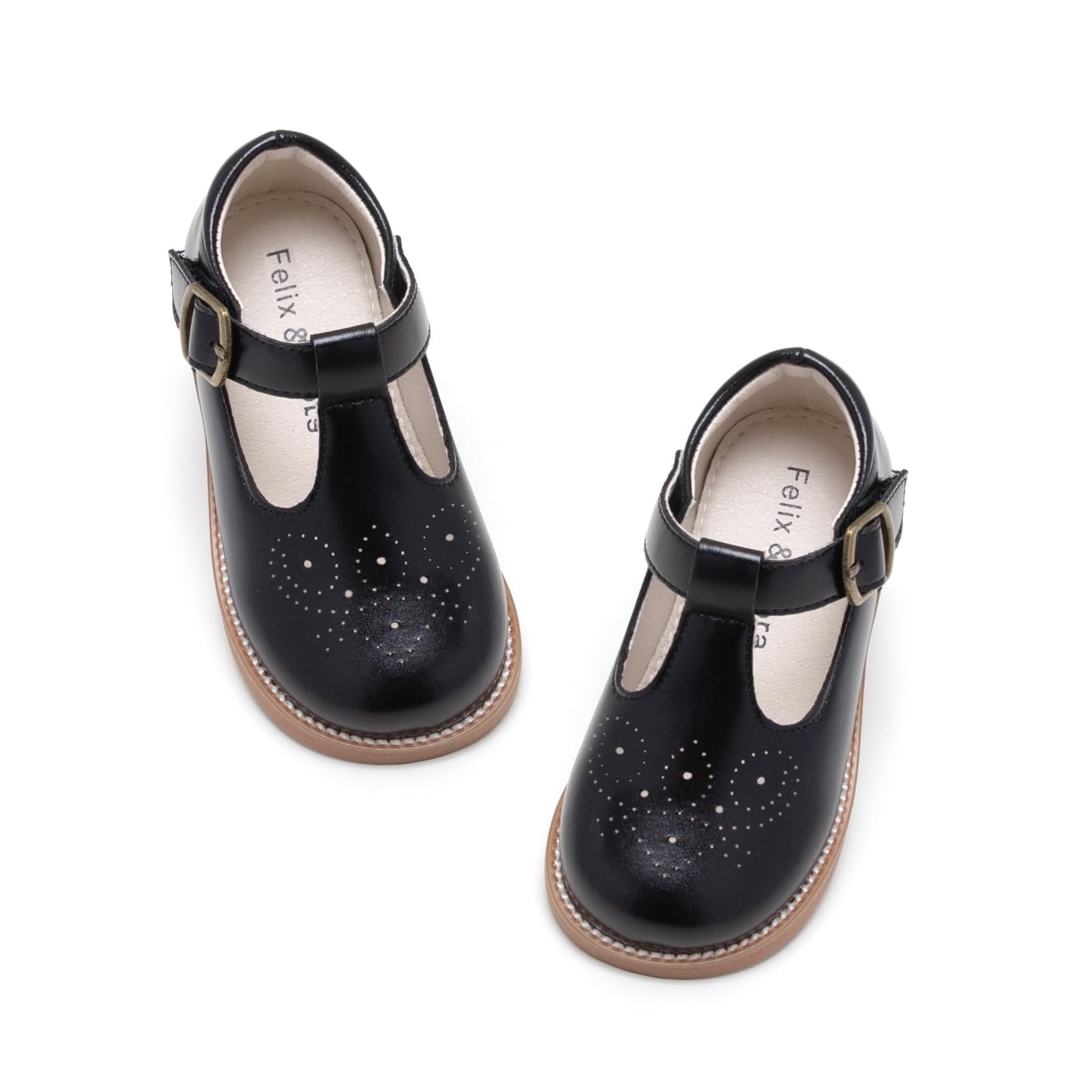 Felix & Flora Toddler Little Girl Mary Jane Dress Shoes - Ballet Flats for Girl Party School Shoes