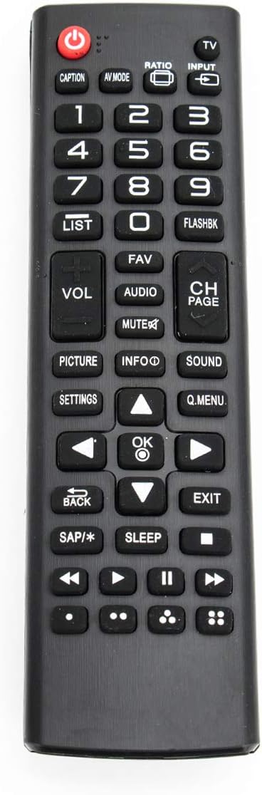 Remote Replacement Applicable for LG TV 32LB550B 32LB555B 42LB5500 49LB5500 55LB5500 42LB5550 49LB5550 55LB5550 32LB560B 32LB5600 39LB5600 42LB5600 49LJ510M 49LJ5100 43UV340C 43UV340H 49UV340C