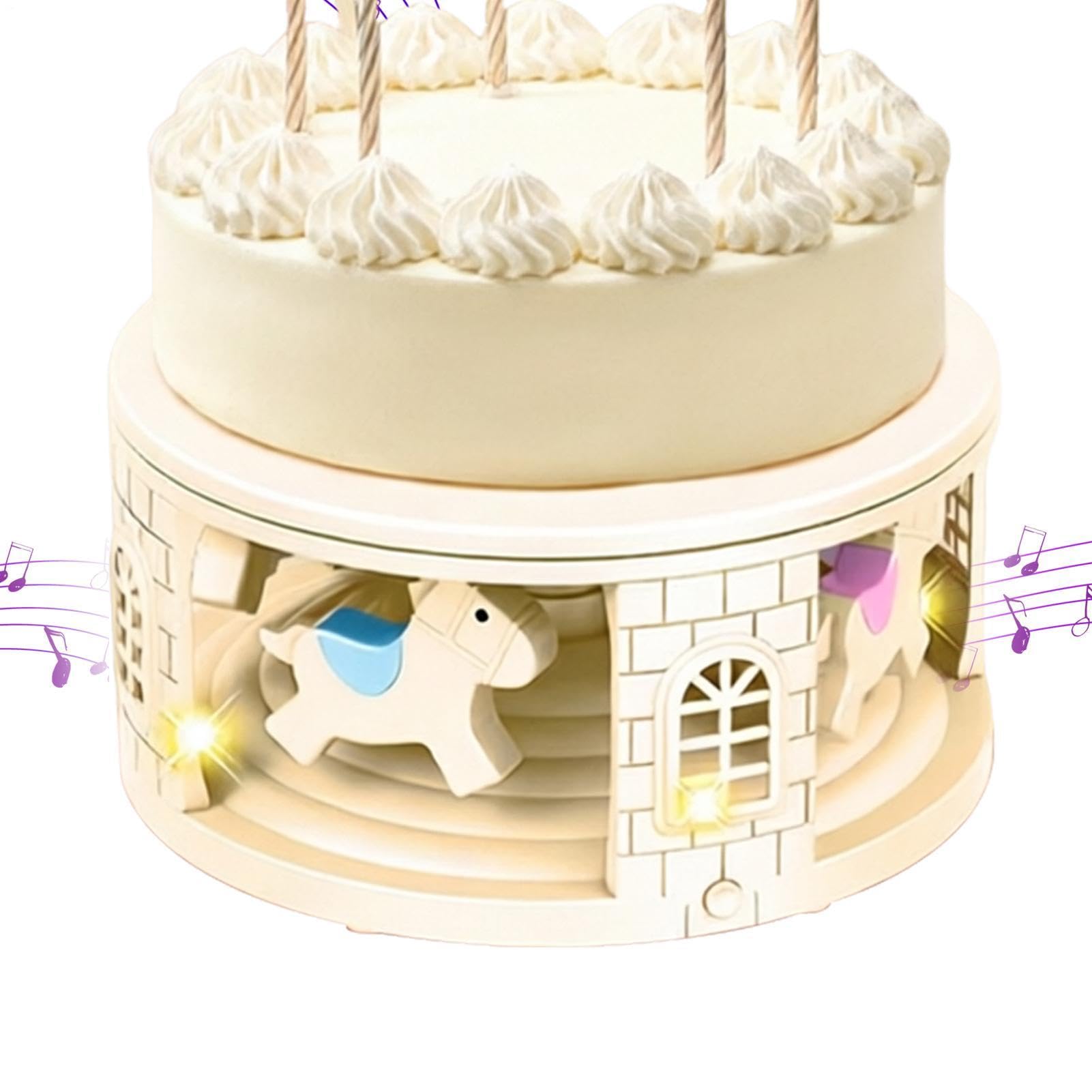 Generico Alzata Per Torte Vassoio Da Portata Dolci Con Display A Batteria | Porta Torte Per Feste E Alzate Dolci Per Cibo Salumi Ciambelle Caramelle Snack Casa Compleanno Matrimonio Natale