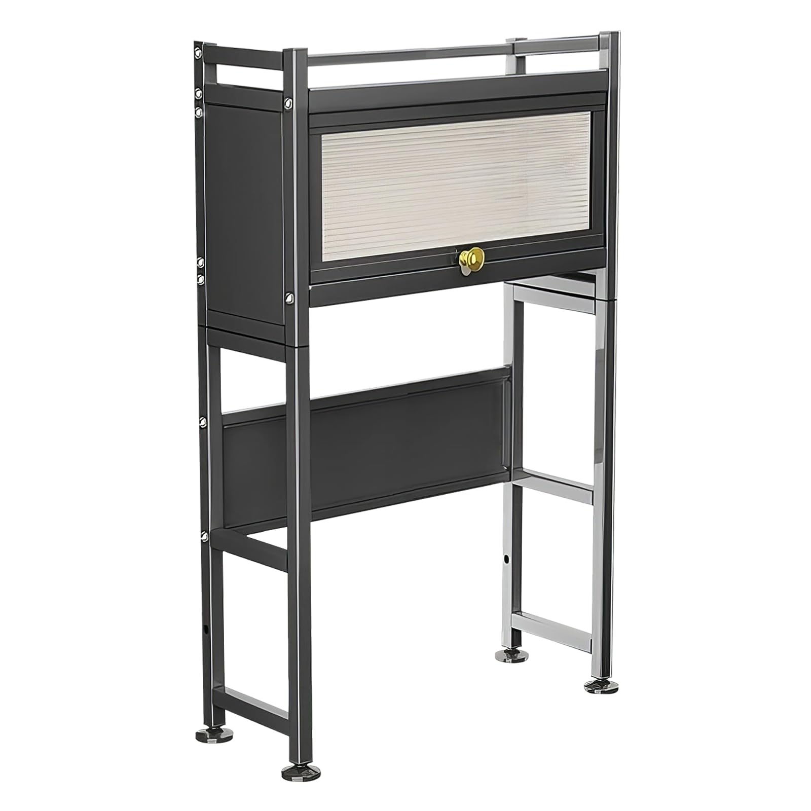 Armoire gain de place au-dessus des toilettes pour résoudre le manque de rangement en salle de bain