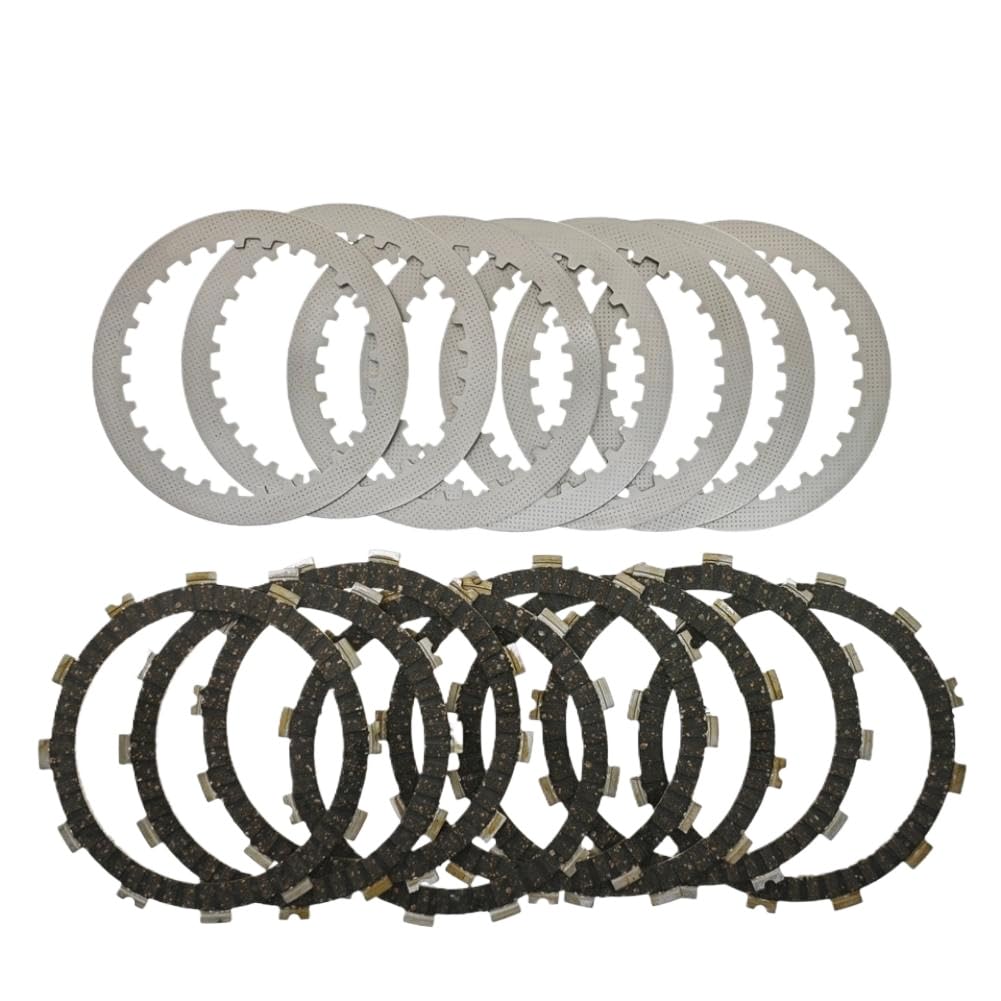 Discos De Fricción Y Acero Para Embrague 22321-KZ3-690 Compatible Con Honda CRF450R CRF450X R6 R7 R8 XRL TRX450R TRX700(Friction Plate 8pcs)