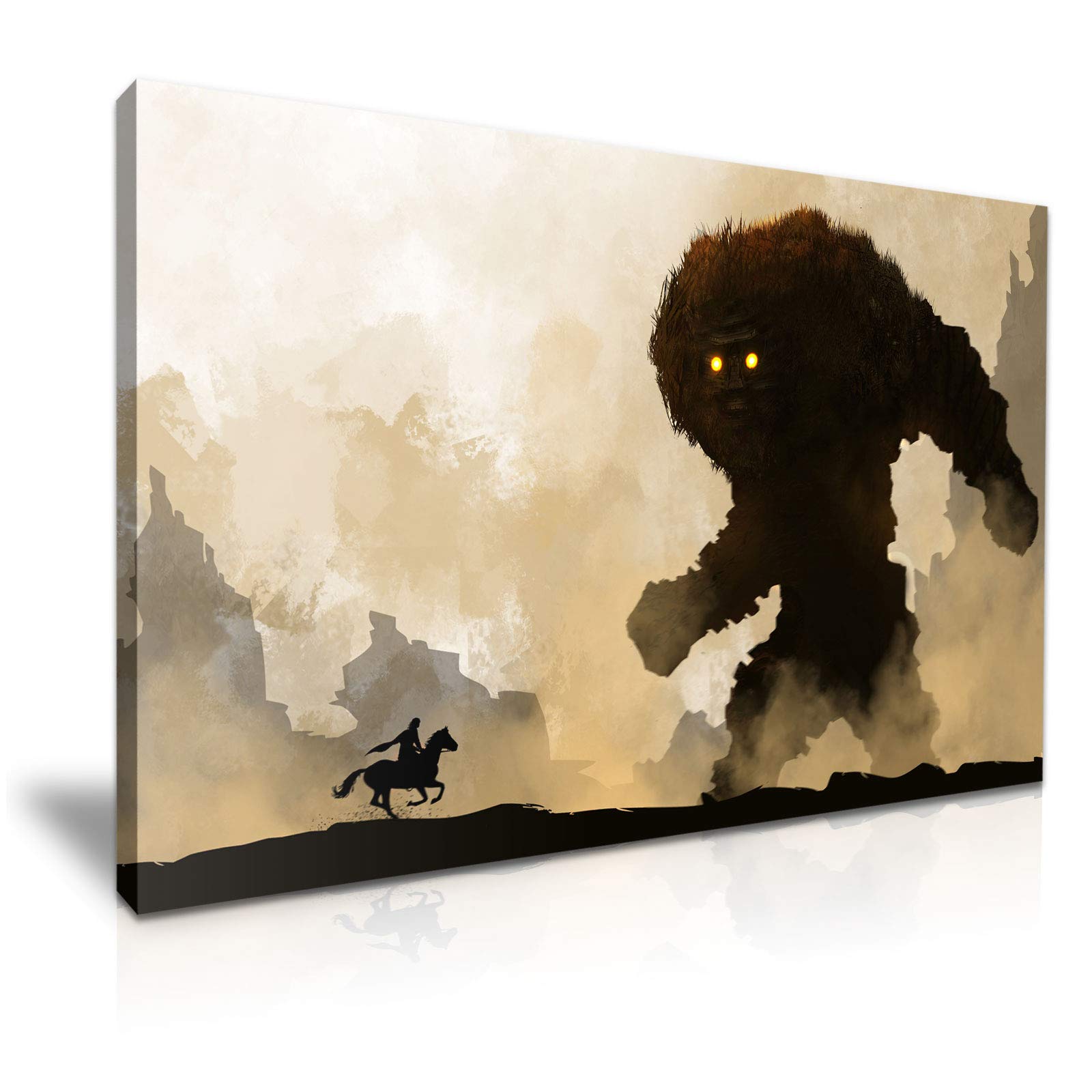 Shadow Of The Colossus Poster Canvas Wall Art Picture Print Best Gift For Modern Family Home Office Hotel Decoration (XL: 91cm X 61cm)
