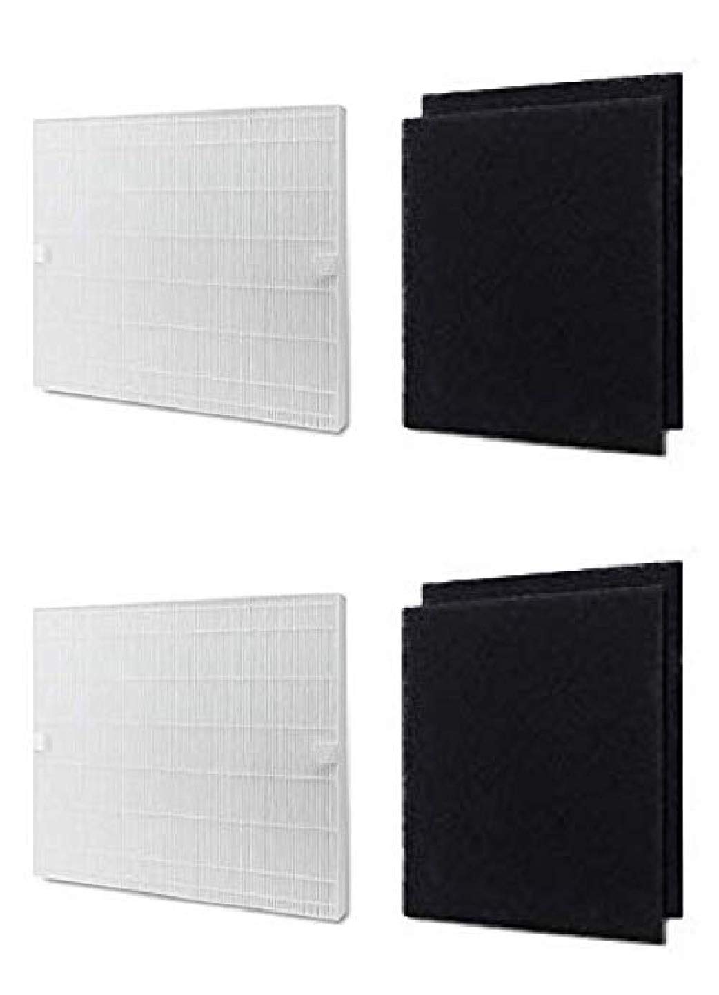 Nispira True HEPA Filter Replacement Set Compatible with Coway Airmega 200M Air Purifier AP-1518R, Mighty Air AP-1512HH, 2 Sets