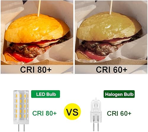 Miniatura 4 de Yosenmi Bombilla LED GY6.35 equivalente a bombilla halógena de 40 W, base bi-pin tipo JC, CACC 12 V-24 V, blanco cálido 3000 K, no regulable,