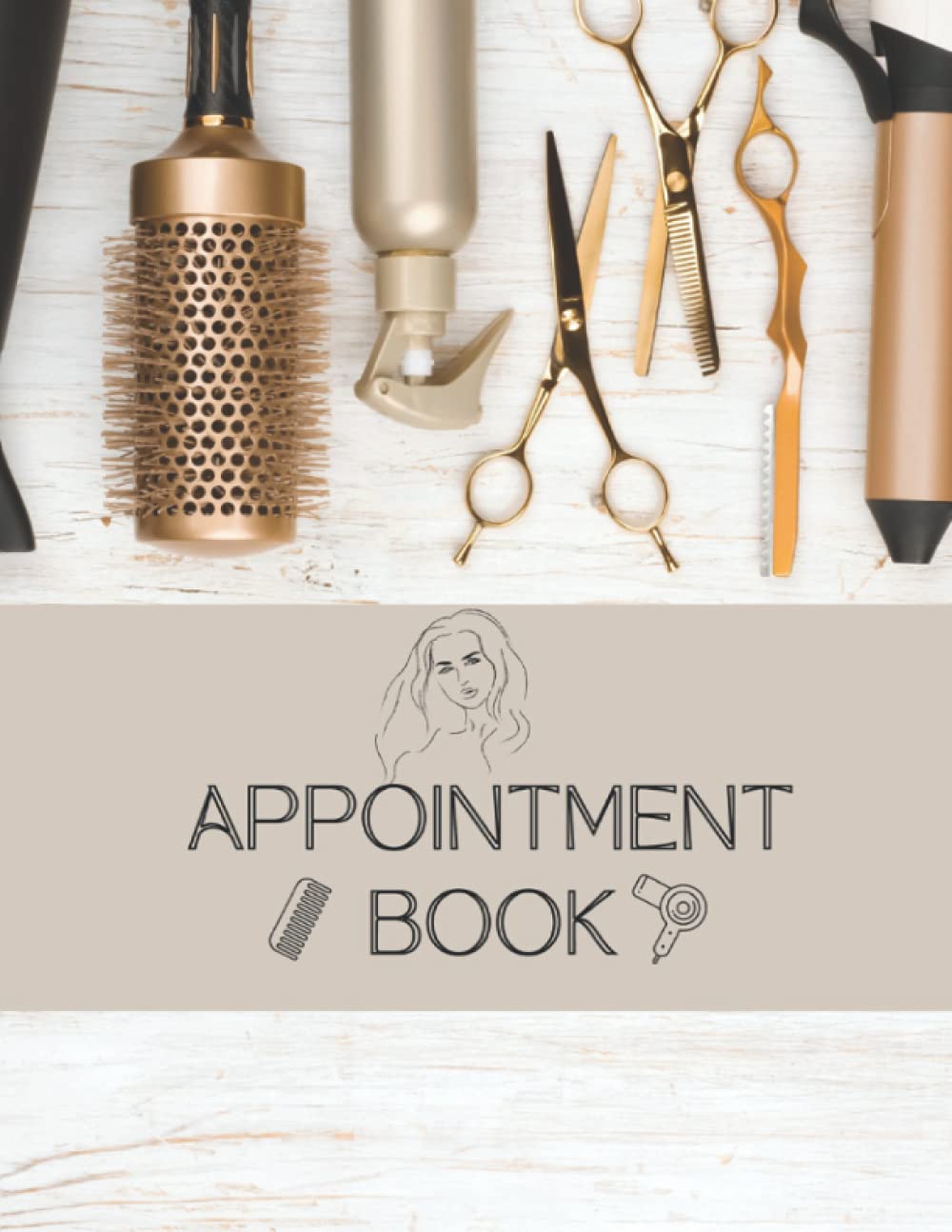 Appointment Book:Appointment Book for Hair Stylist, Beauty Business,Hourly Schedule Appointment.