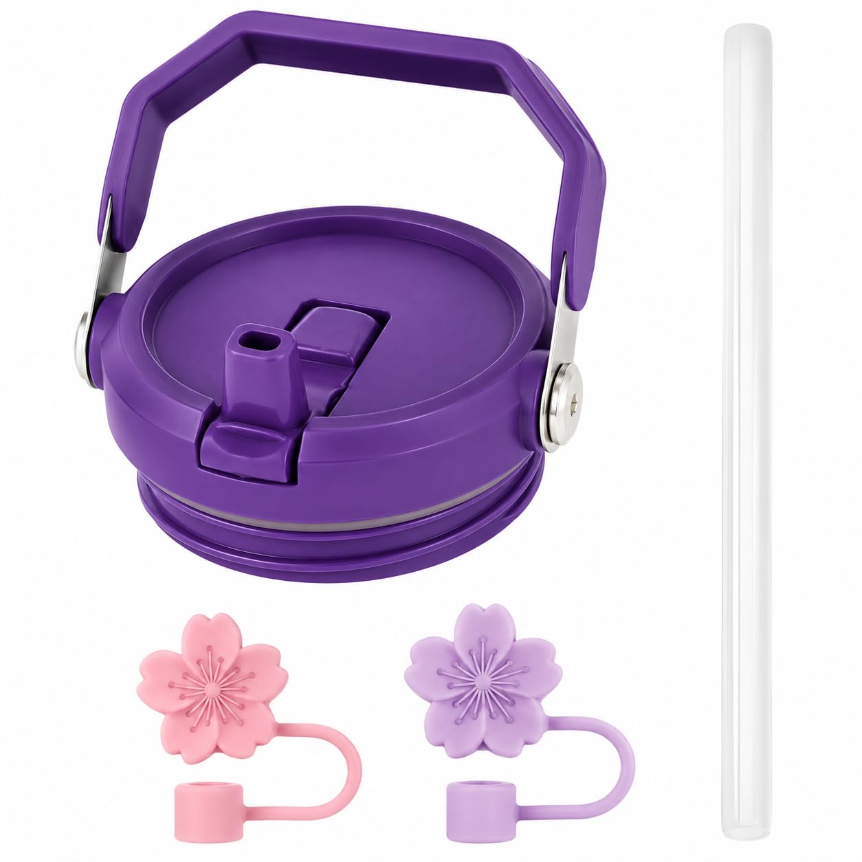 4-Piece Tumbler Accessory Set, Lid & Straw for Daily Drinking-image-33