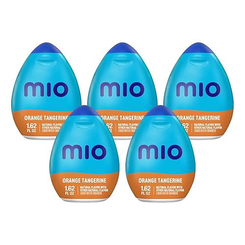 Mio Vitamins - Potenciador líquido de agua, mandarina naranja, 1.62 onzas, paquete de 5