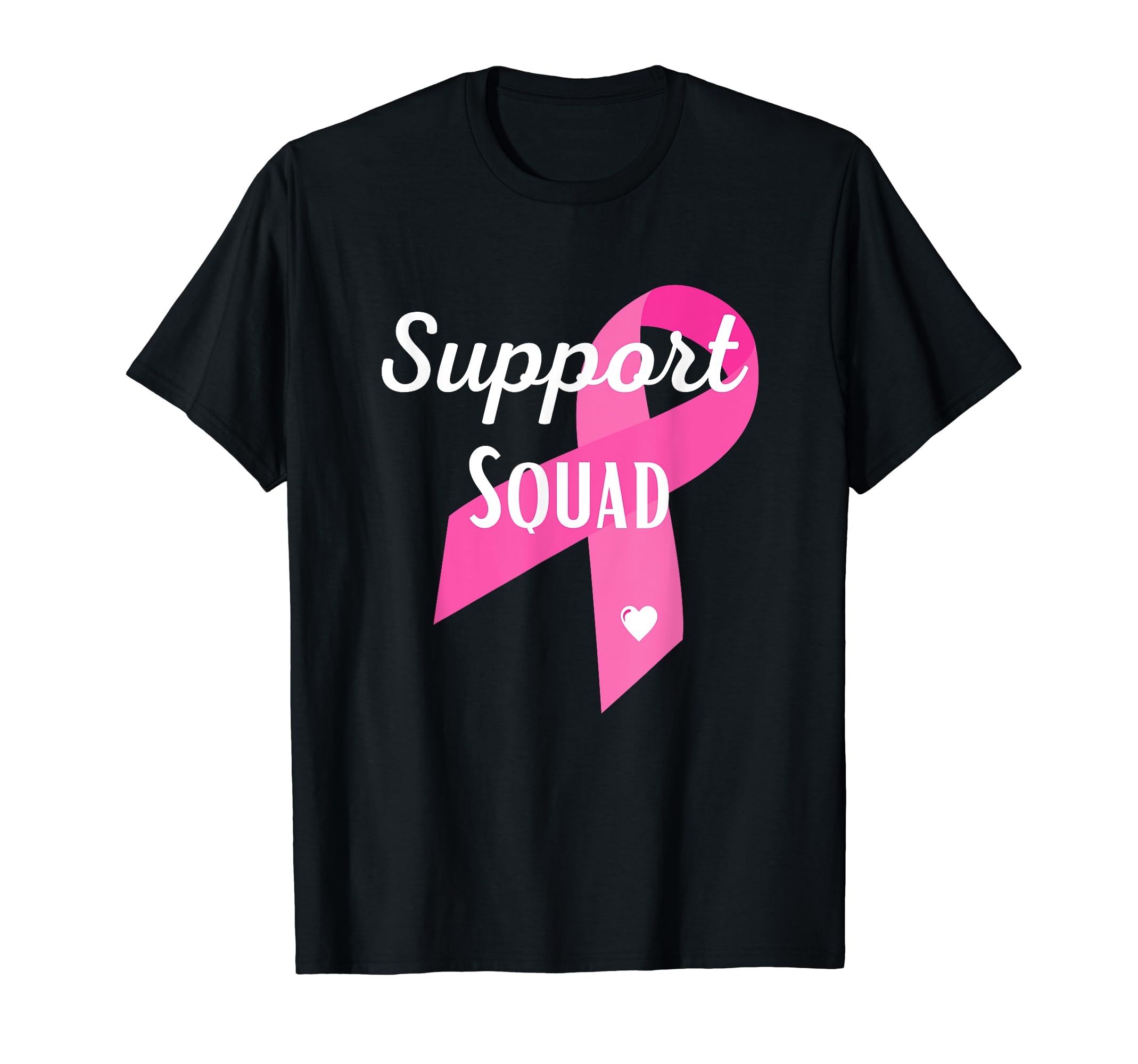 Amazon | Support Squad 乳がん啓発ピンクリボン Tシャツ | Tシャツ