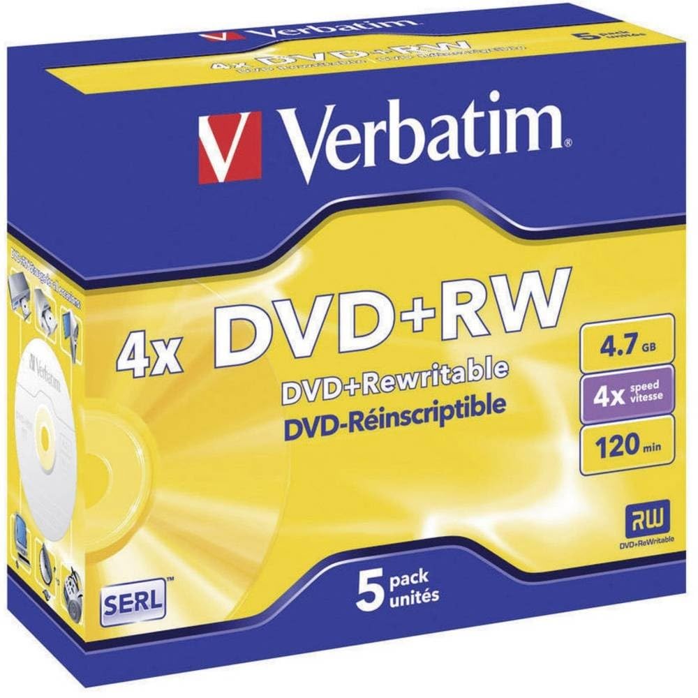 Verbatim DVD-RW Matt Silver 5 sztuk 4X 4,7 GB