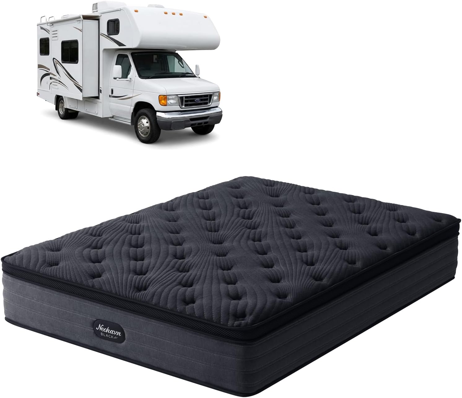 Short Queen Mattress,12 Inch Cooling Gel Memory Foam - Medium Firm Hybrid RV Mattress in a Box,Fiberglass-Free, Soft Knit Cooling Cover, Motion Isolation, CertiPUR-US Certified