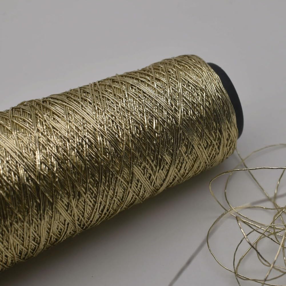 Przędza 200 g, brokat do szydełkowania, srebrna, złota, metaliczna sztuka, DIY, włóczka kieszonkowa
