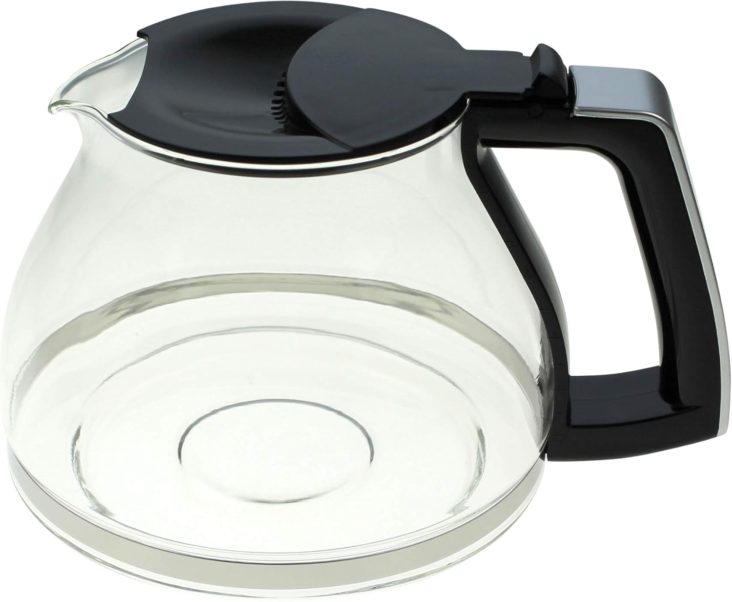 Melitta Glaskanne schwarz und Metall für Kaffeemaschine Look De Luxe ...