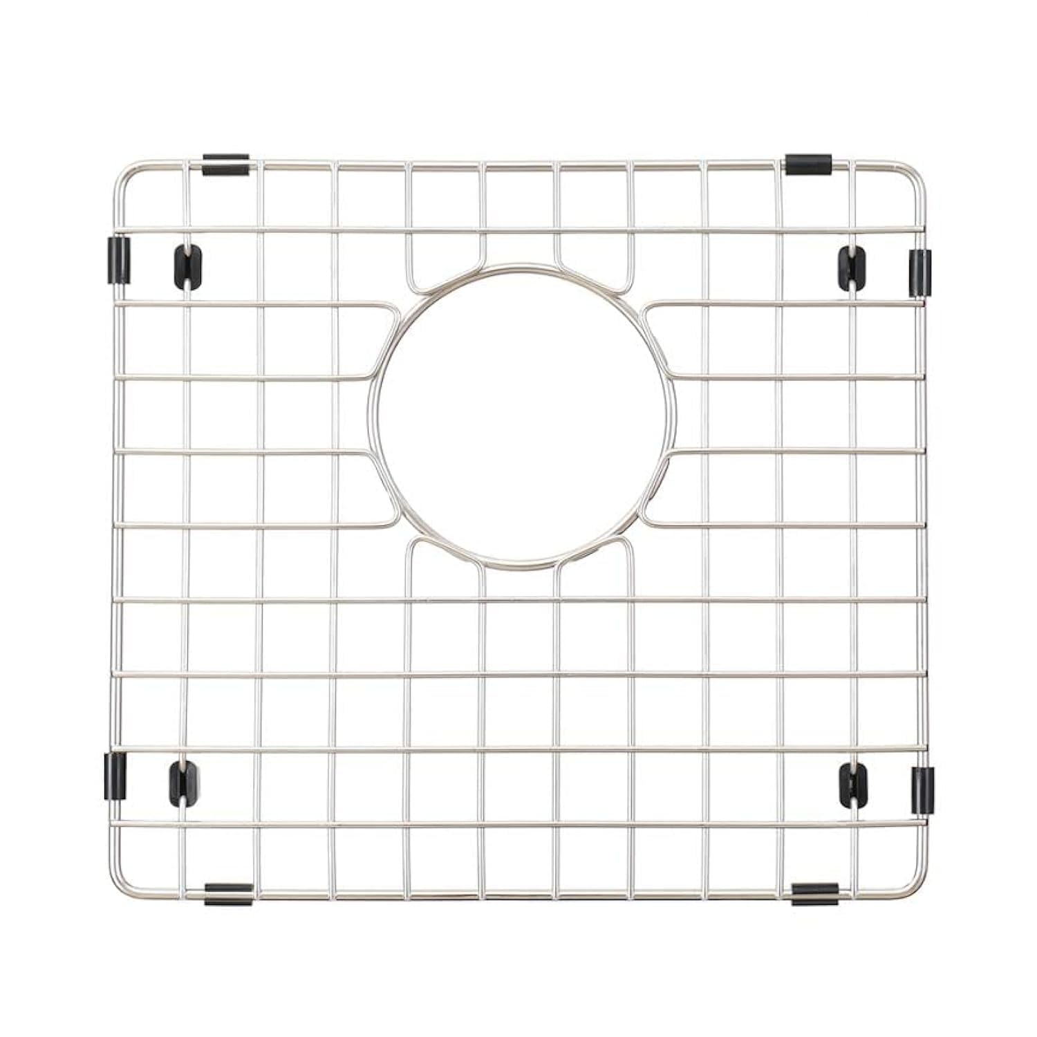 Starstar Silver Sinks Protector Stainless Steel Kitchen Sink Bottom Grid, Rack (15.7 X 15.5)