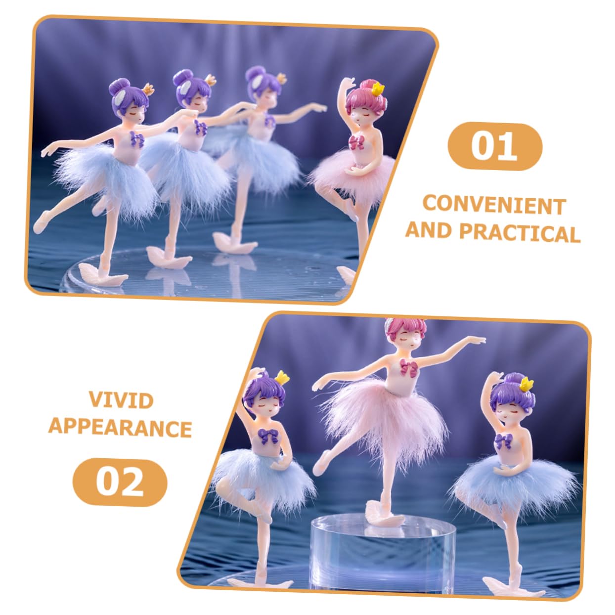 Alasum 16pezzi Decorazione Statue per Topper per e Compleanni e Accessorio per Cake Design