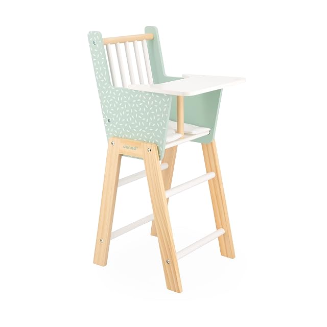 Janod - Trona Zen de Madera FSC - Juego de Imitación - Accesorio para Muñeca y Muñeco hasta 42 cm