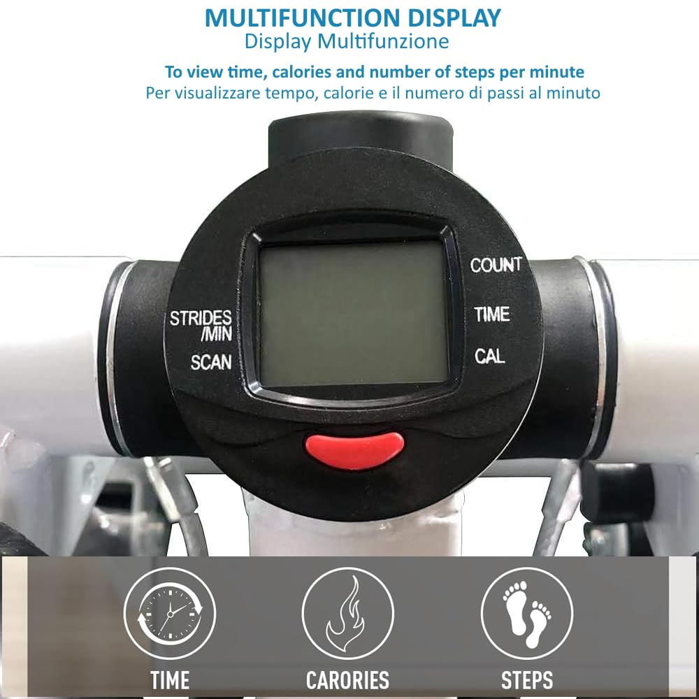 FFitness Fmms504B Stepper Domowy z Funkcją Up Down Swing, Przenośny i Oszczędzający Miejsce Stepper do Ćwiczeń w Domu