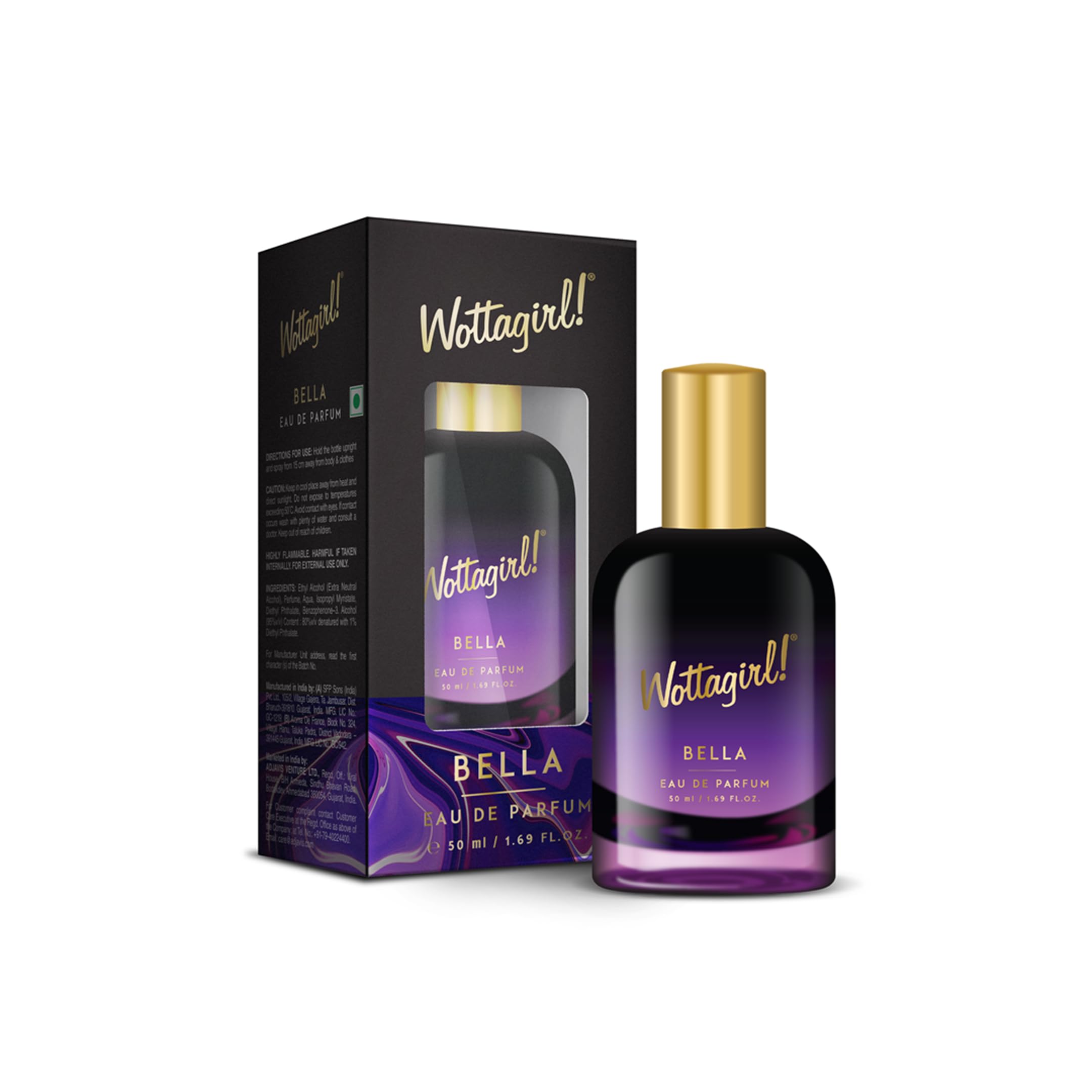 Layer'r Wottagirl Bella Eau De Parfum for Women, 50ml | Long-lasting floral fruity fragrance with bergamot, jasmine, ylang ylang, musk & sandalwood. Cruelty-Free.-image-42