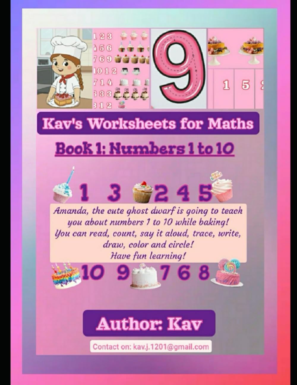 Kav's Worksheet For Maths: Book One: Numbers one to ten