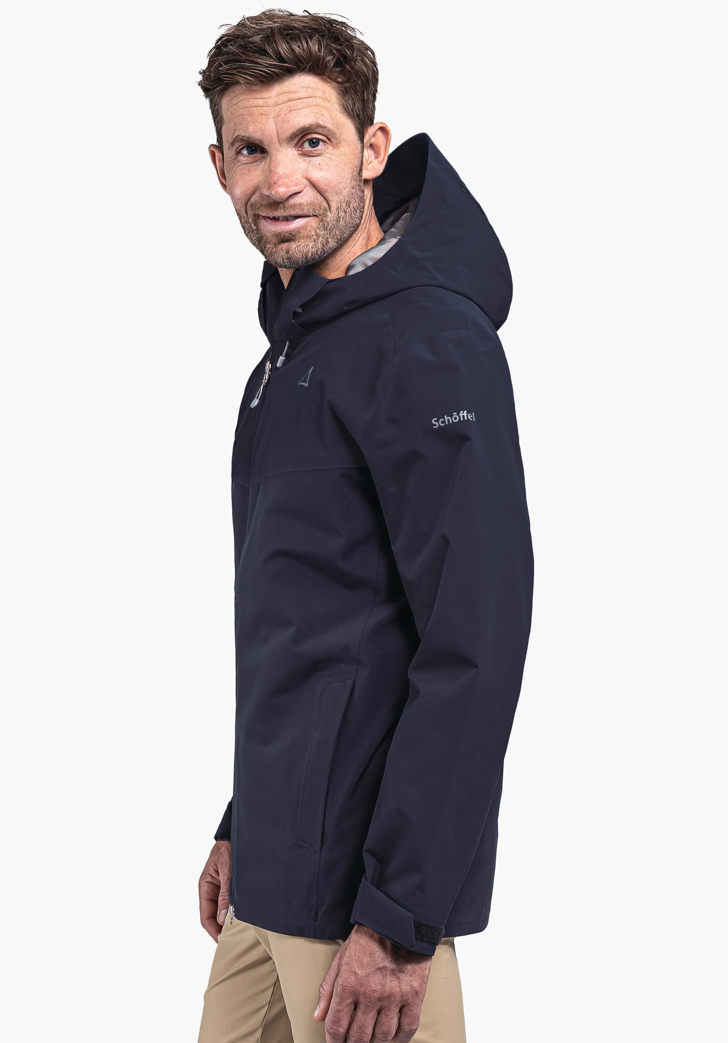 Schöffel Herren 2L Jacket Ankelspitz M, bequeme Outdoor Jacke, wasserdicht & atmungsaktiv, Regenjacke aus elastischem Venturi Material, praktische Innentasche