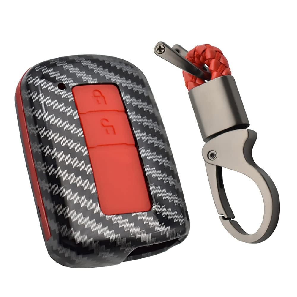 étui Silicone Peugeot 208 Happyit Coque Silicone Clé Voiture - Peugeot Citroën 2010-2024 | Protection 3 Boutons Noir Ligne Rouge Coque Clé Voiture Design