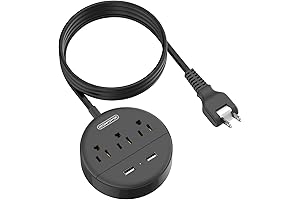 NTONPOWER Flat 2 Prong Extension Cord