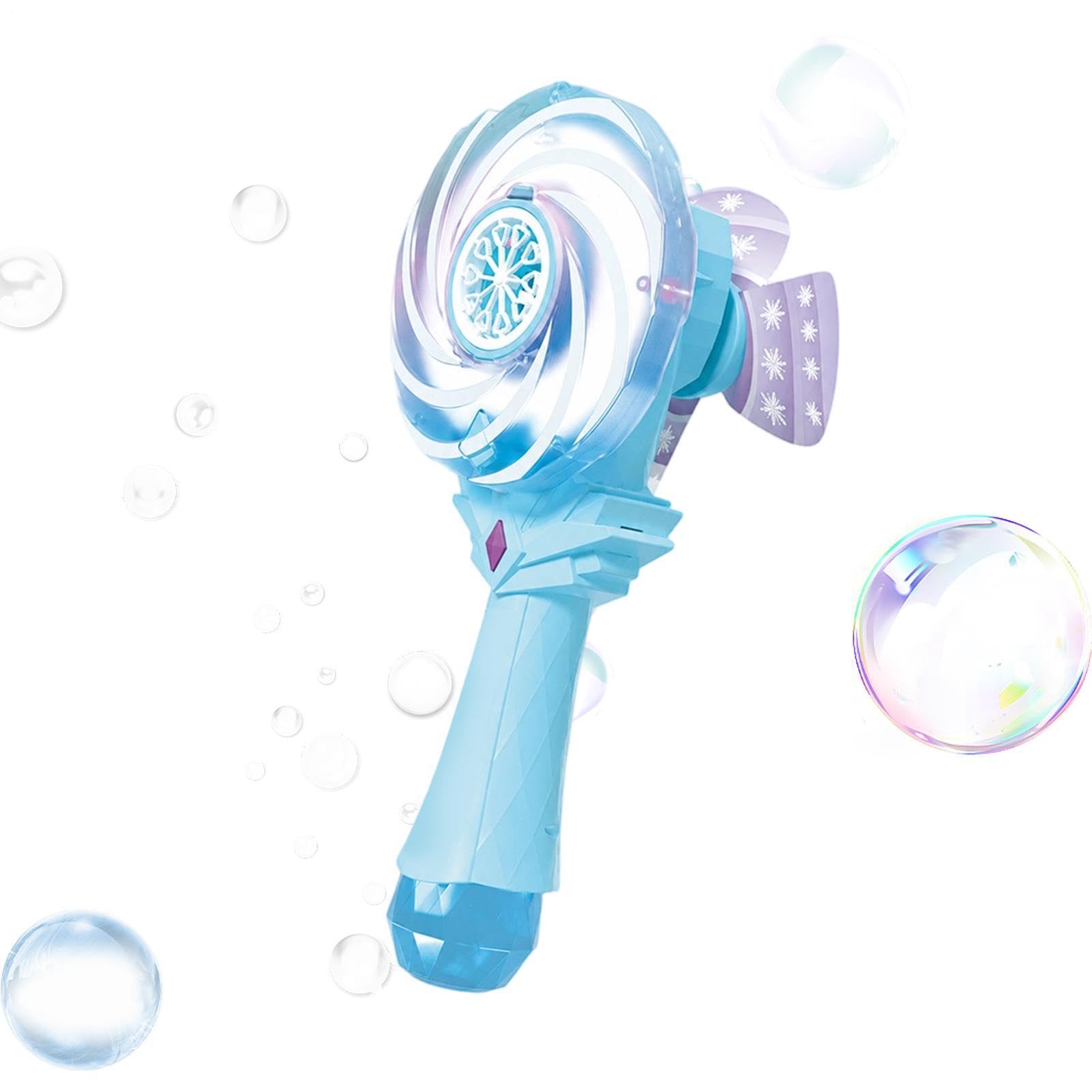 Macchina per bolle di sapone con soluzione di sapone, mulino a , automatico | Macchina per bolle di sapone con luce per bambini, per ragazze, all'aperto, giardino, piscina, feste, campeggio, picnic