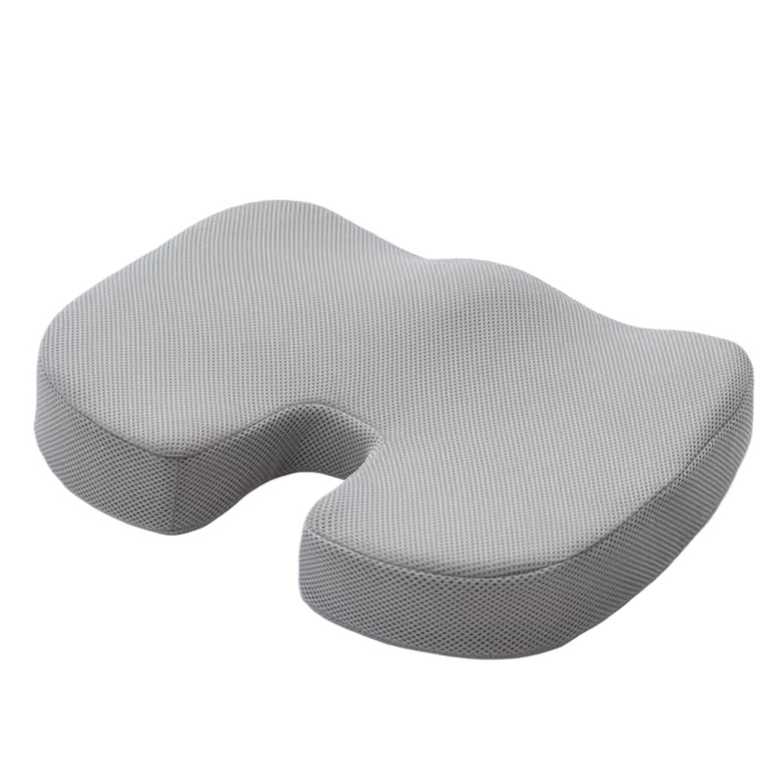 RYNVRNCOE Seat Cushion Memory Foam U-Shaped Massage Chair Car Interior Accessories(Grey)