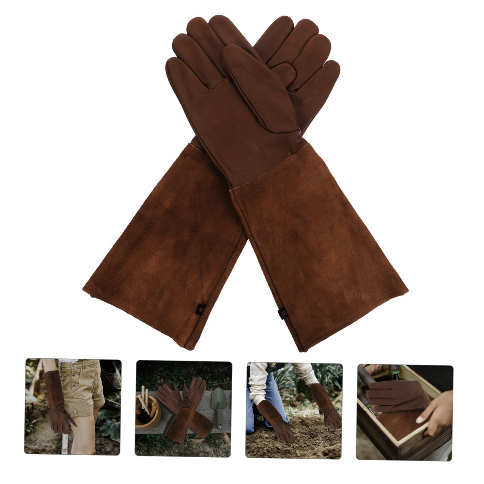 2pares Guantes De Jardinería Largos De Poda Protección Contra Guantes Resistentes Para Jardín Mediana Protección Para y Brazos